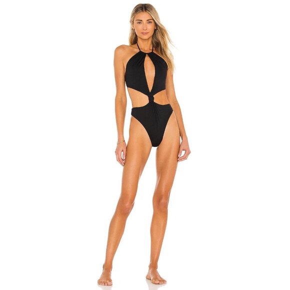 Agua Bendita x REVOLVE Tutti One Piece Black Womens XS - Picture 1 of 7
